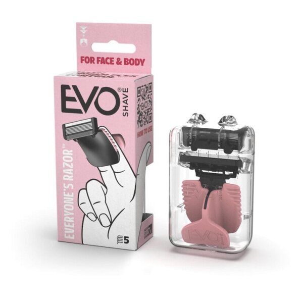 EvoShave Series 3 System Razor Starter Pack in Powder Pink