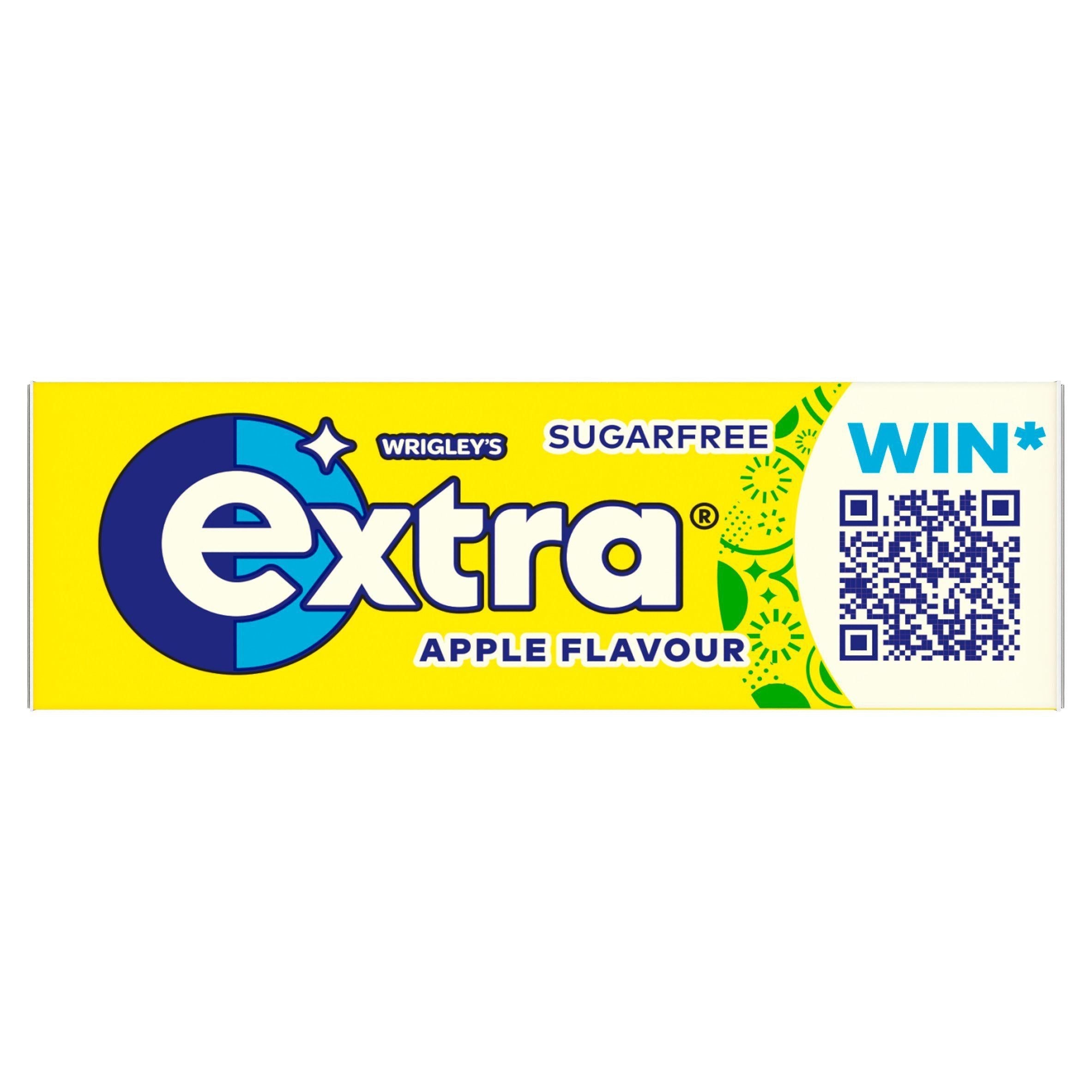 Extra Apple Flavour Sugar Free Chewing Gum Pieces x10