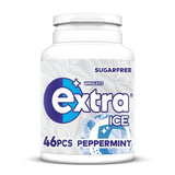 Extra Ice Peppermint Sugarfree Chewing Gum Bottle 46 Pieces   64g