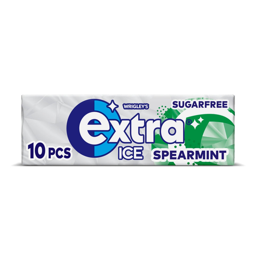 Extra Ice Spearmint Sugarfree Chewing Gum 10 Pieces