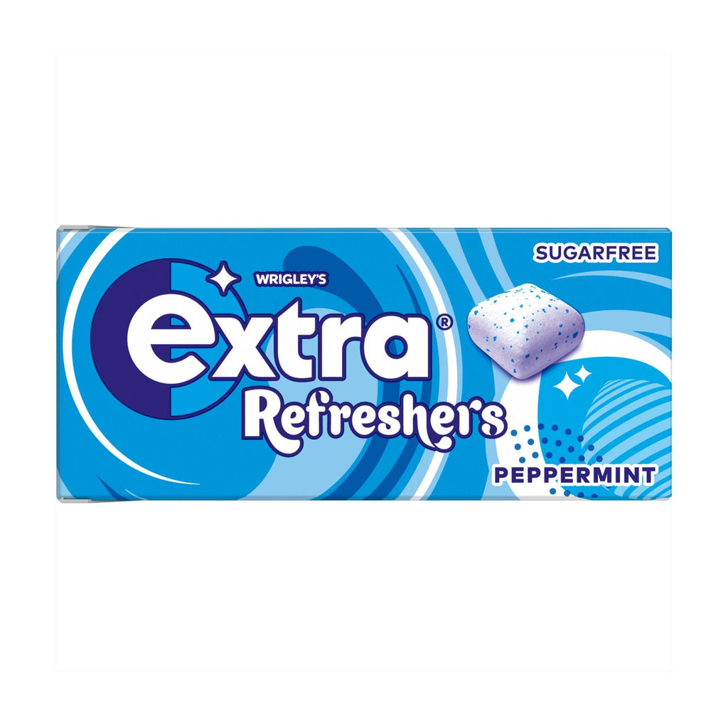 Extra Refreshers Peppermint Sugar Free Chewing Gum Handy Box x7