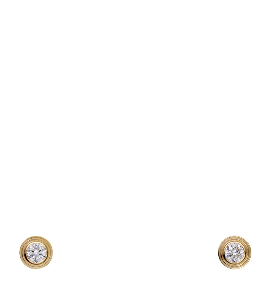 Extra-Small Yellow Gold and Diamond Cartier d'Amour Earrings