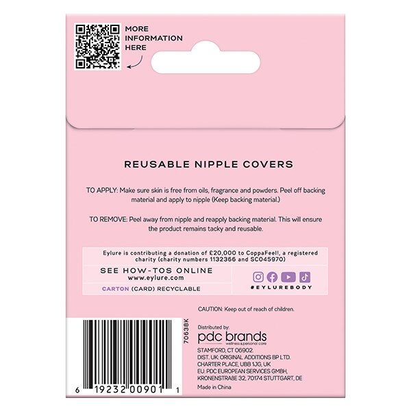 Eylure Silicon Nipple Cover Medium (Petal Shape)