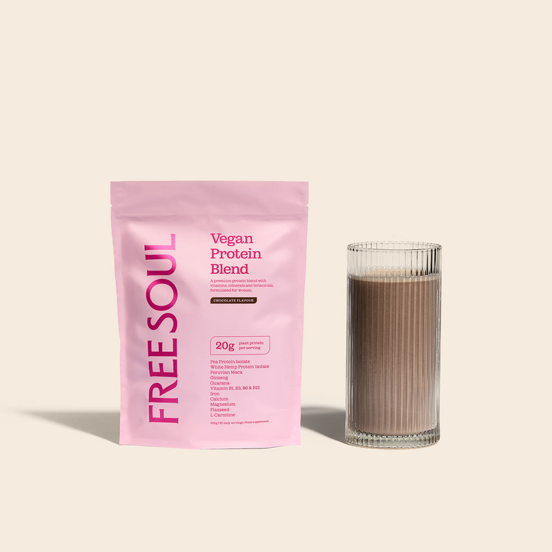 Free Soul Vegan Protein Blend Chocolate 600g - British product