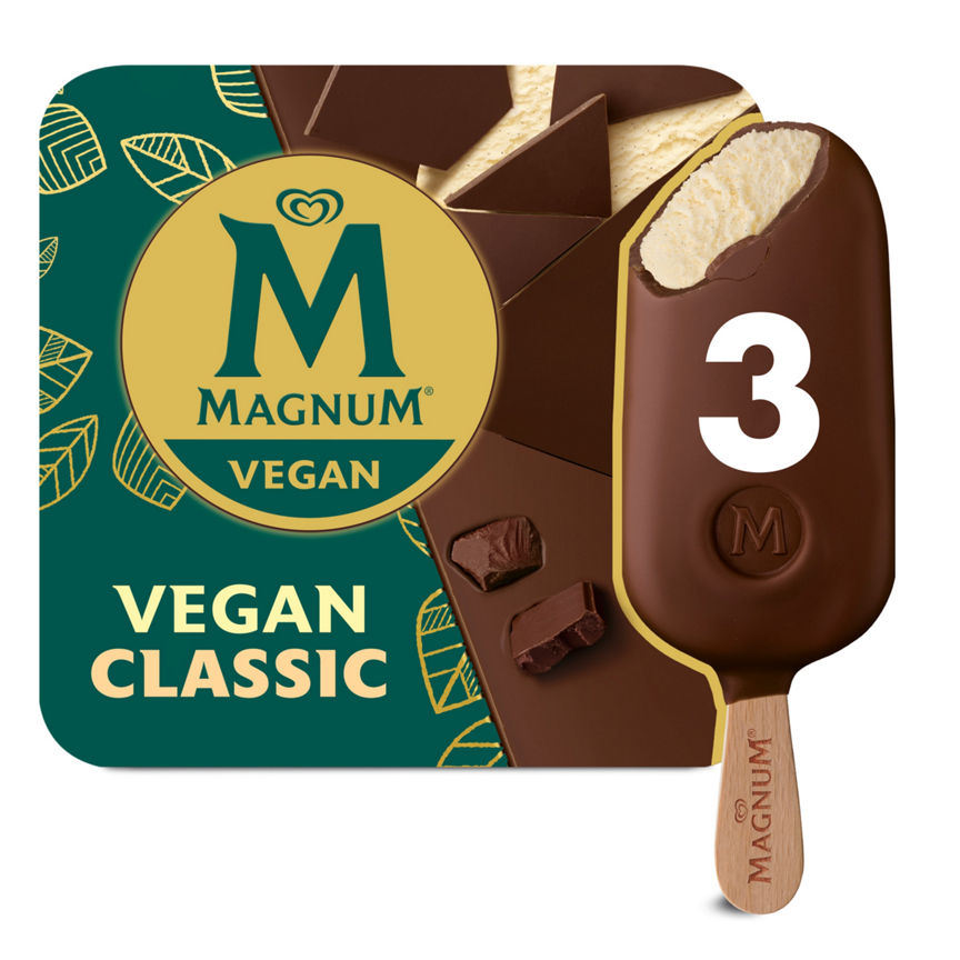 Magnum Vegan Classic Ice Creams 3 Pack GOODS ASDA   