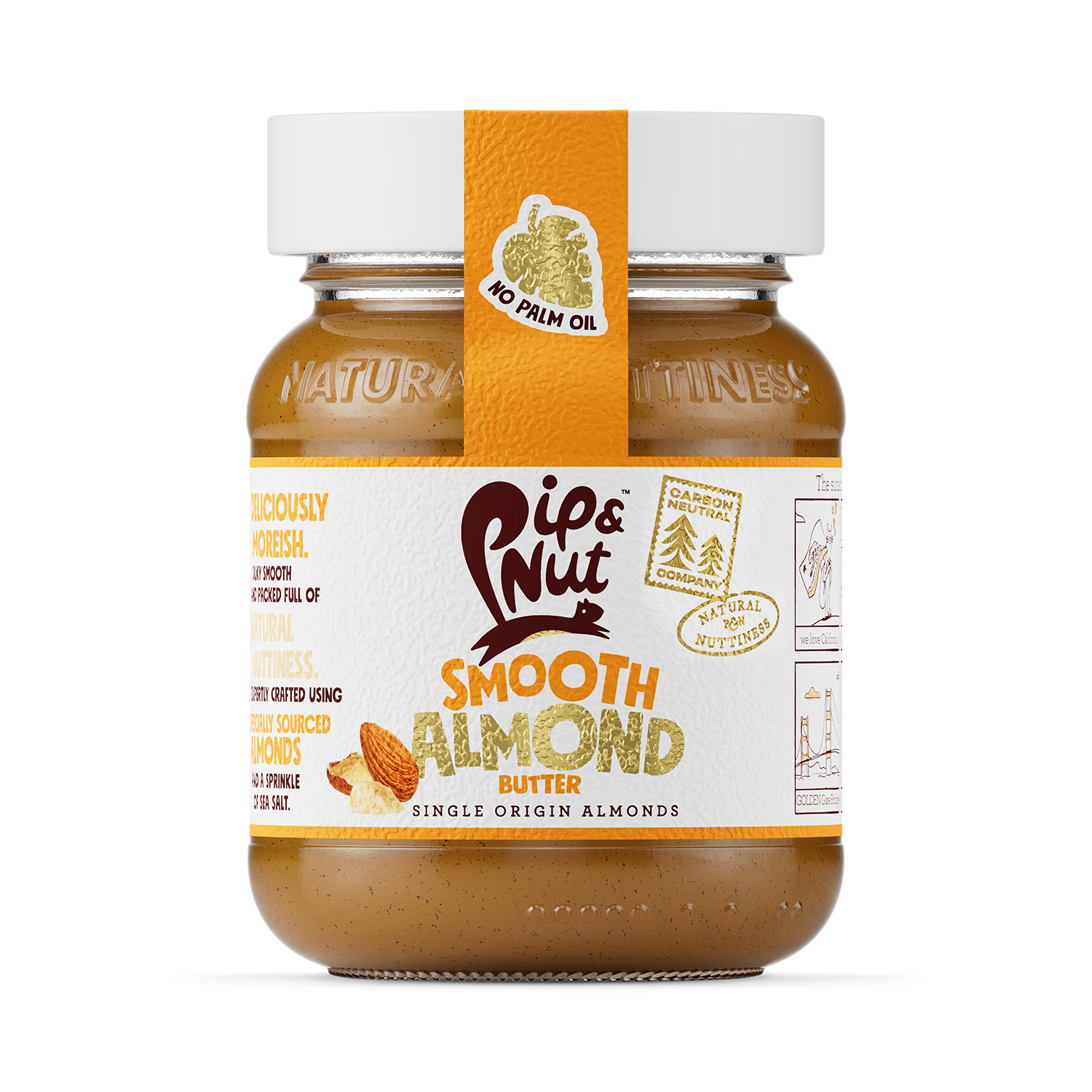 Pip & Nut smooth almond butter 170g (British brand)