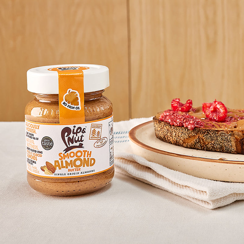 Pip & Nut smooth almond butter 170g (British brand)
