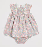 Petit Bateau floral dress bloomers set 3-36 months, imported from the UK