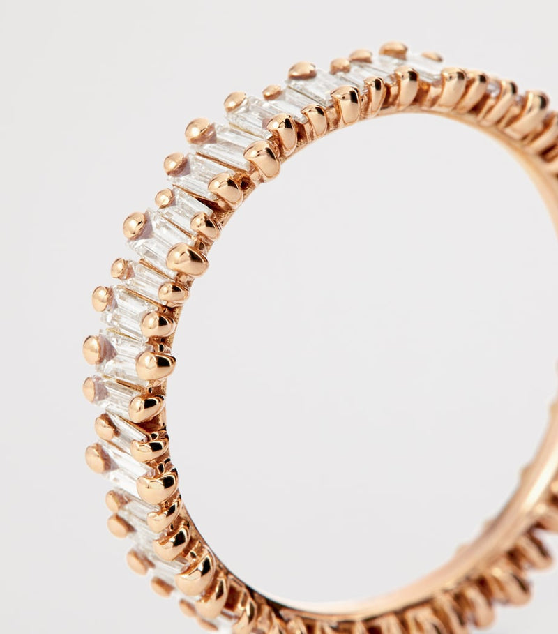 Suzanne Kalan rose gold diamond eternity ring - British product