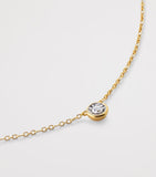 Monica Vinader gold vermeil diamond necklace - British product