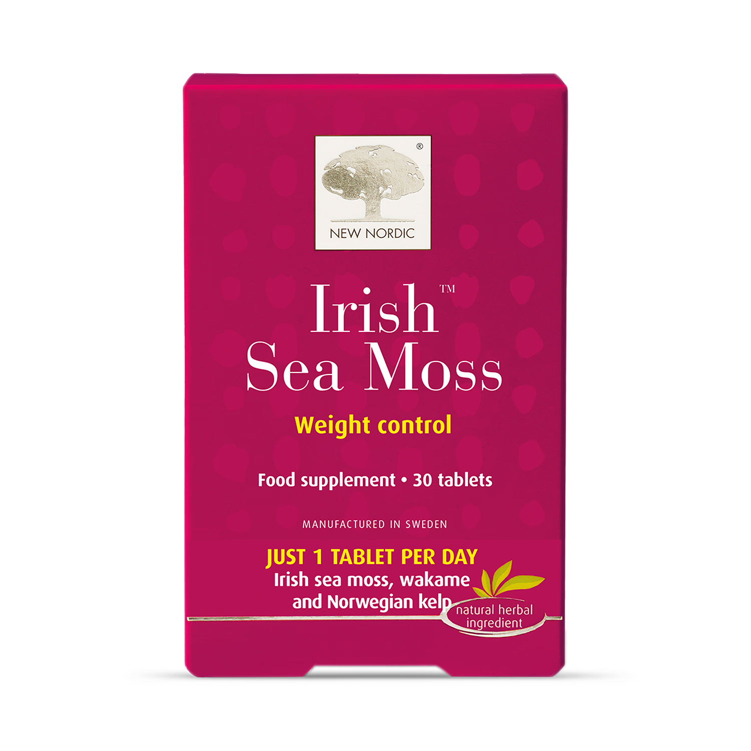 New Nordic Irish Sea Moss 30 Tablets, imported from the UK