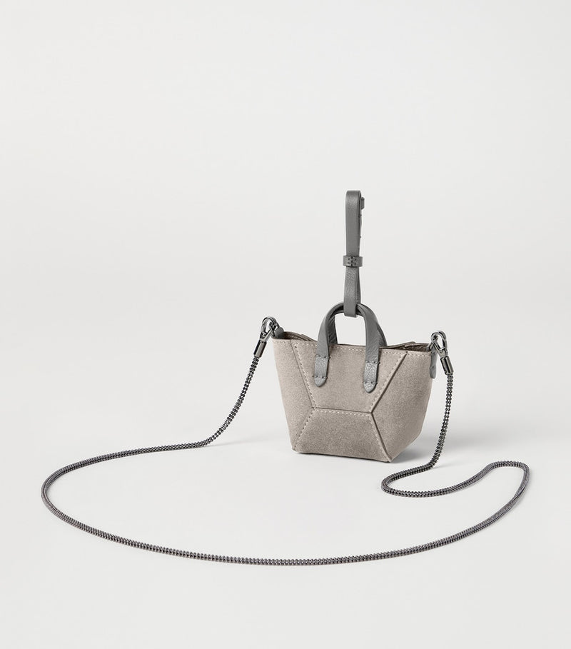 Brunello Cucinelli mini suede tote bag - British product