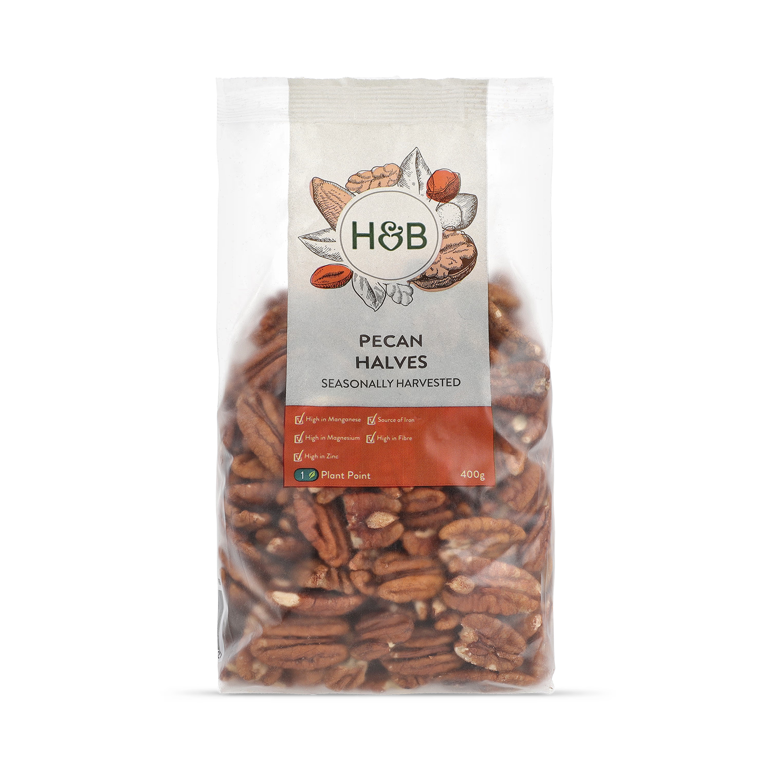 Holland & Barrett Pecan Halves 400g, UK version