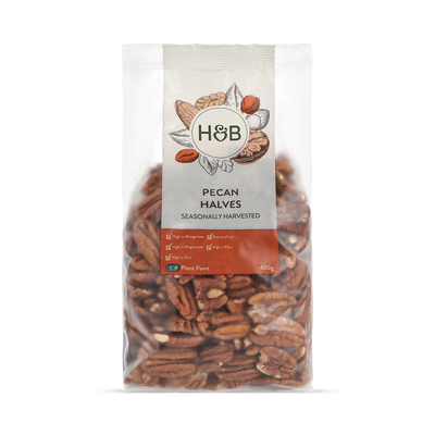 Holland & Barrett Holland & Barrett Pecan Halves Pecan Nuts 400g- Buy online at McGrocer