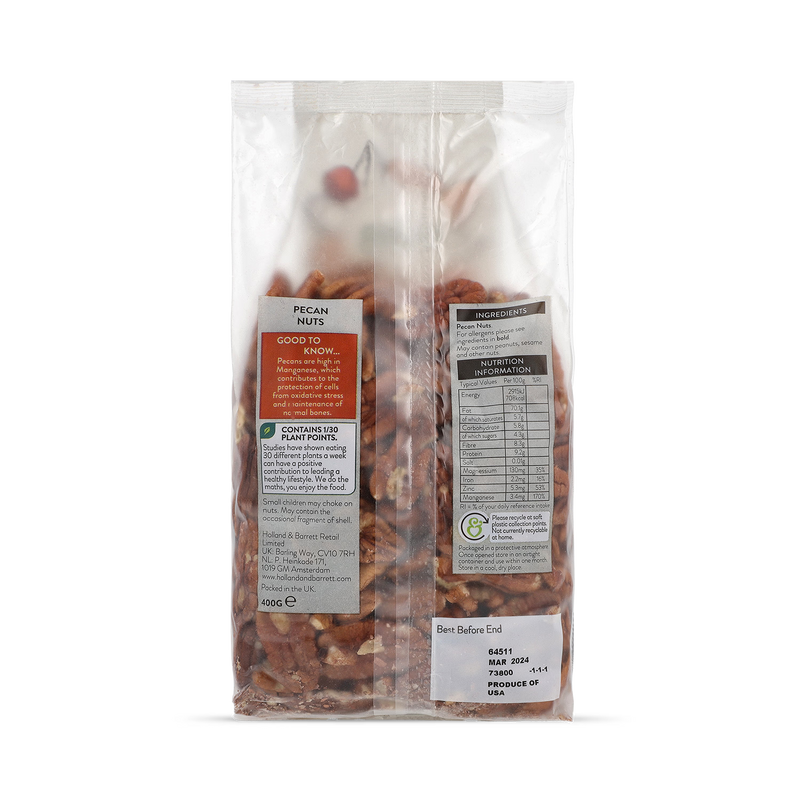 Holland & Barrett Pecan Halves 400g, UK version