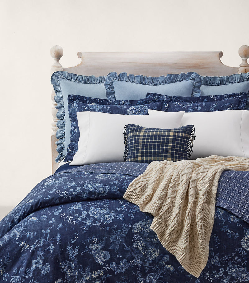 Ralph Lauren Home Kathryn Standard Oxford pillowcase 50cm x 75cm, imported from the UK