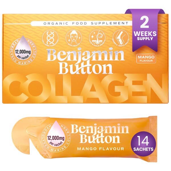 Benjamin Button liquid marine collagen mango 14x30ml (British brand)
