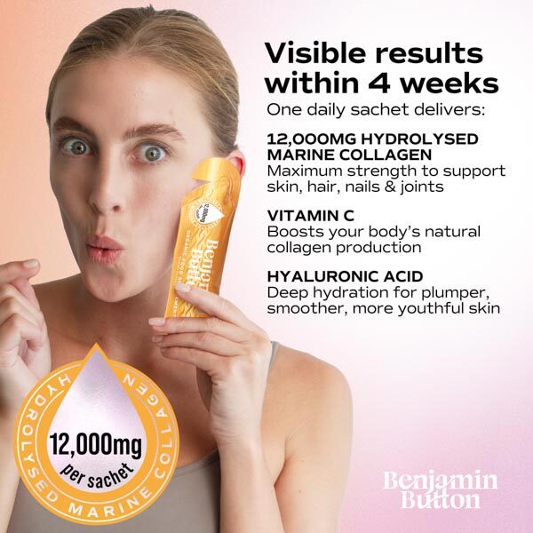 Benjamin Button liquid marine collagen mango 14x30ml (British brand)