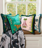 Emma J Shipley velvet cheetah cushion 45cm x 45cm - British product