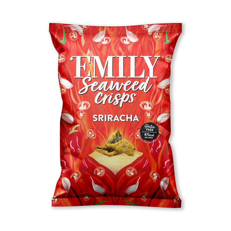 Emily sriracha seaweed crisps 50g (British brand)