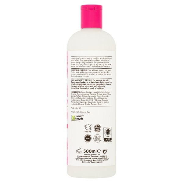 Superdrug Extracts Cherry Blossom Bath 500ml GOODS Superdrug   