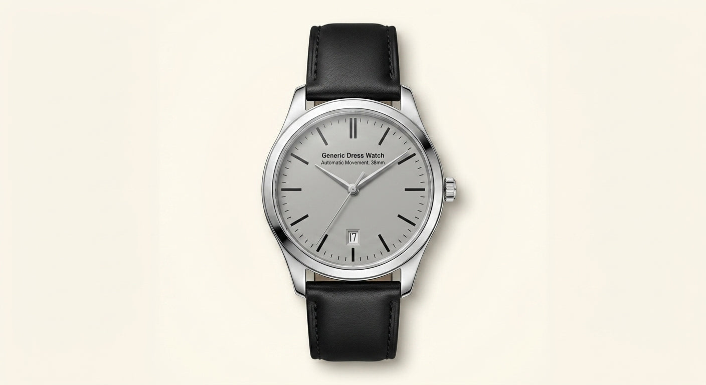 Cartier Santos Large Model watch in stainless steel and leather, UK version