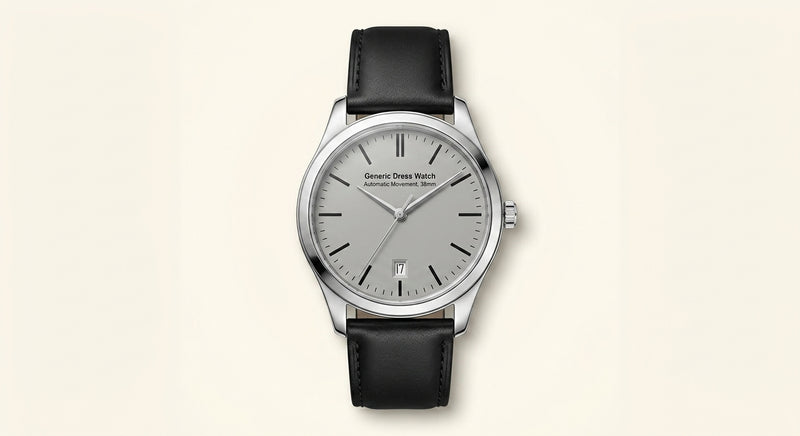 Cartier Santos Large Model watch in stainless steel and leather, UK version