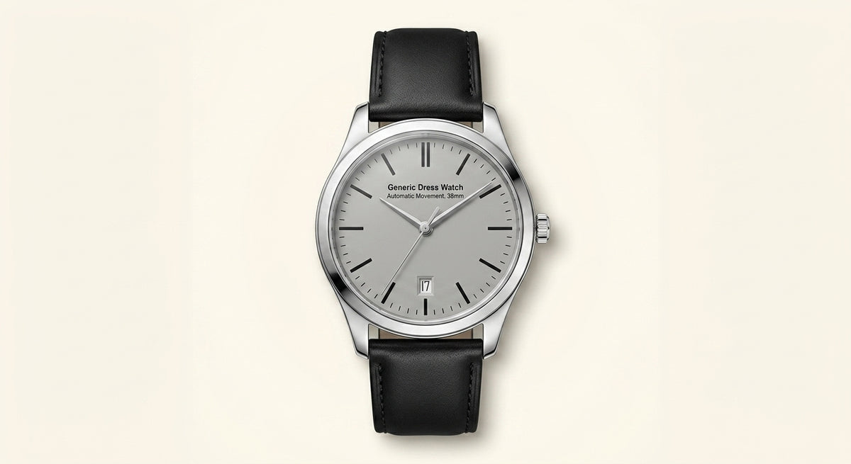 Cartier Santos Large Model watch in stainless steel and leather, UK version