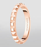 Boucheron rose gold Clou de Paris wedding band (British brand)