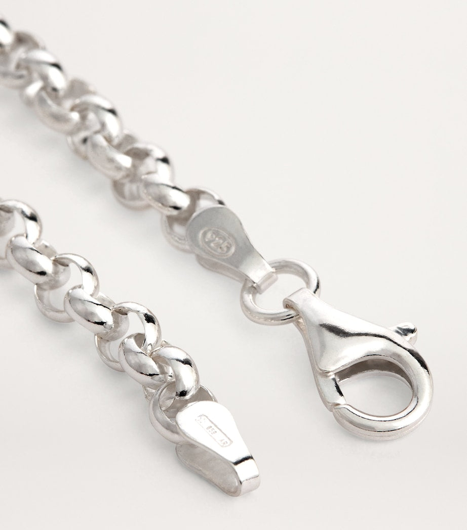 Tilly Sveaas sterling silver T-bar belcher chain bracelet, UK version