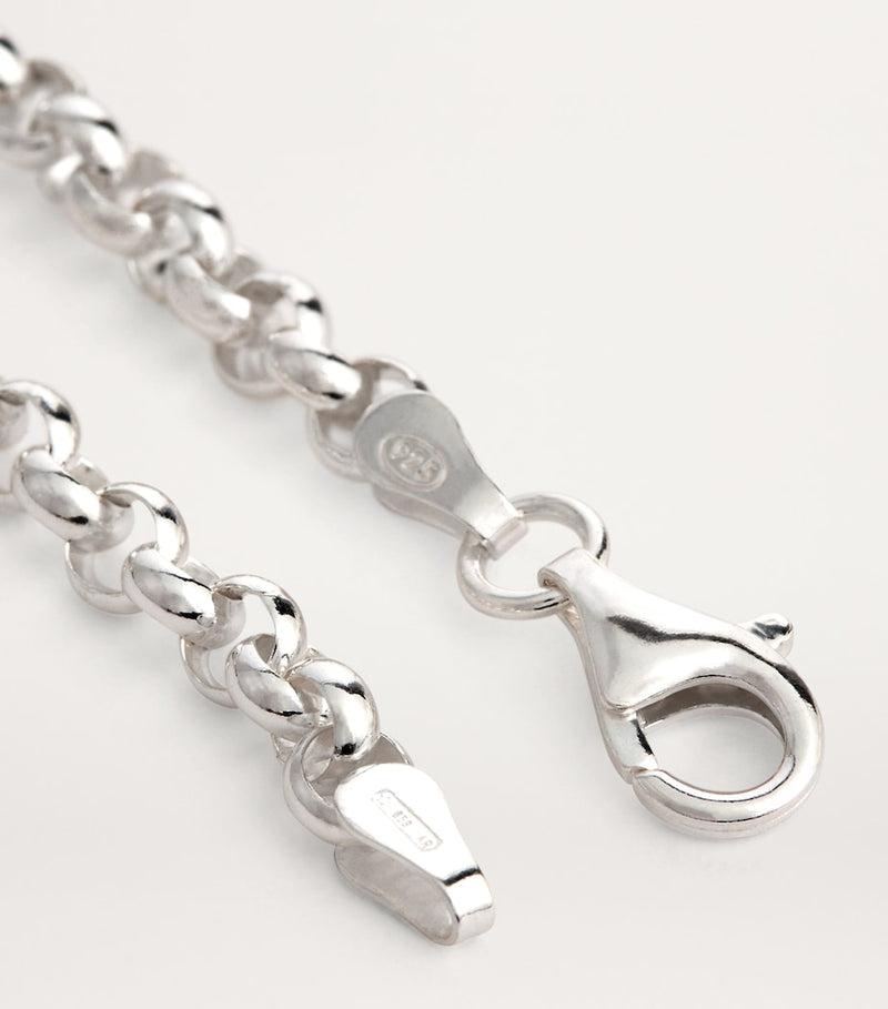 Tilly Sveaas sterling silver T-bar belcher chain bracelet, UK version
