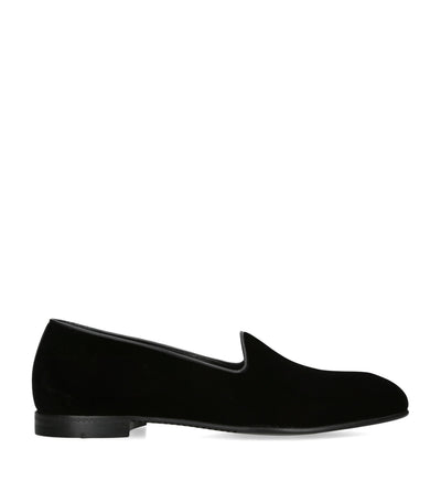 Zegna fløyels Gala Loafer formelle sko