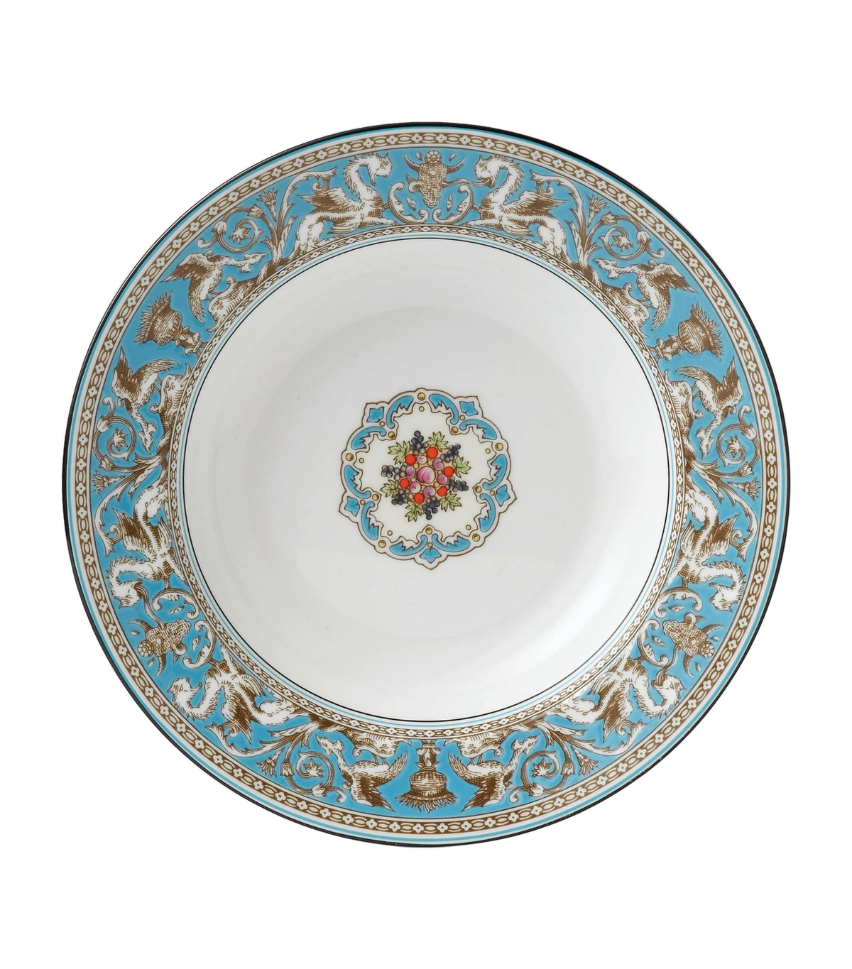 Wedgwood Florentine Turquoise soup plate 23cm (British brand)
