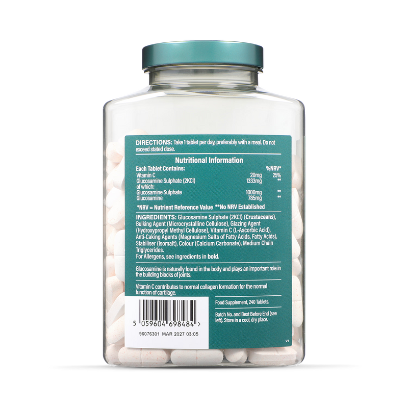 Holland & Barrett Glucosamine Sulphate Tablets 240 count, UK version