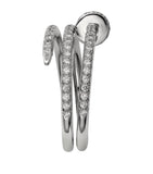 Cartier Juste Un Clou white gold pavé diamond ring (British brand)