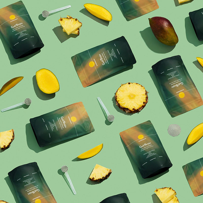 Cannaray gut brain wellness powder pineapple mango 150g, UK version