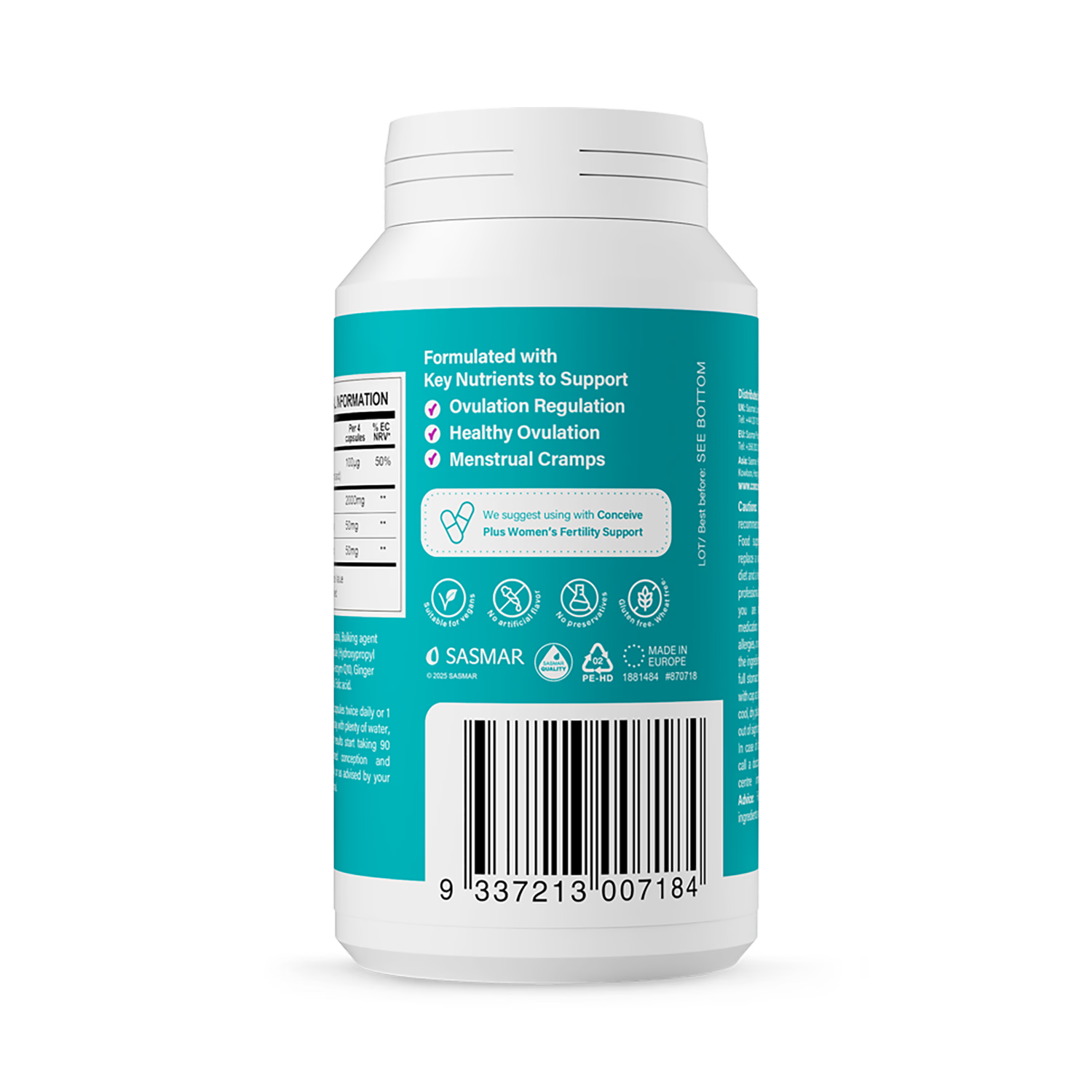 Conceive Plus ovulation support capsules 120, imported from the UK