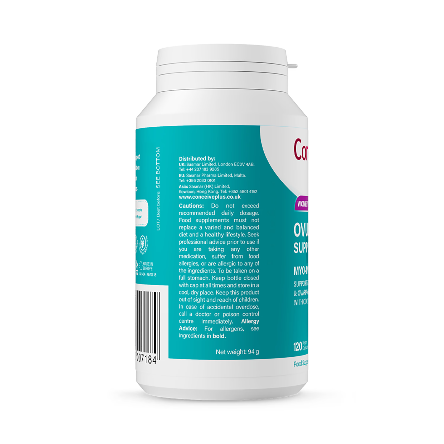 Conceive Plus ovulation support capsules 120, imported from the UK