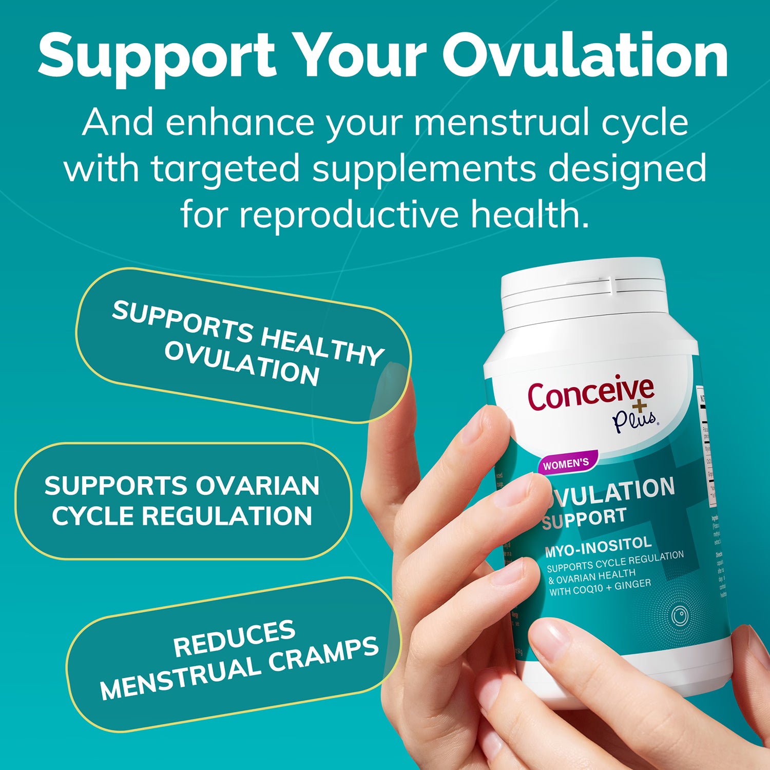 Conceive Plus ovulation support capsules 120, imported from the UK