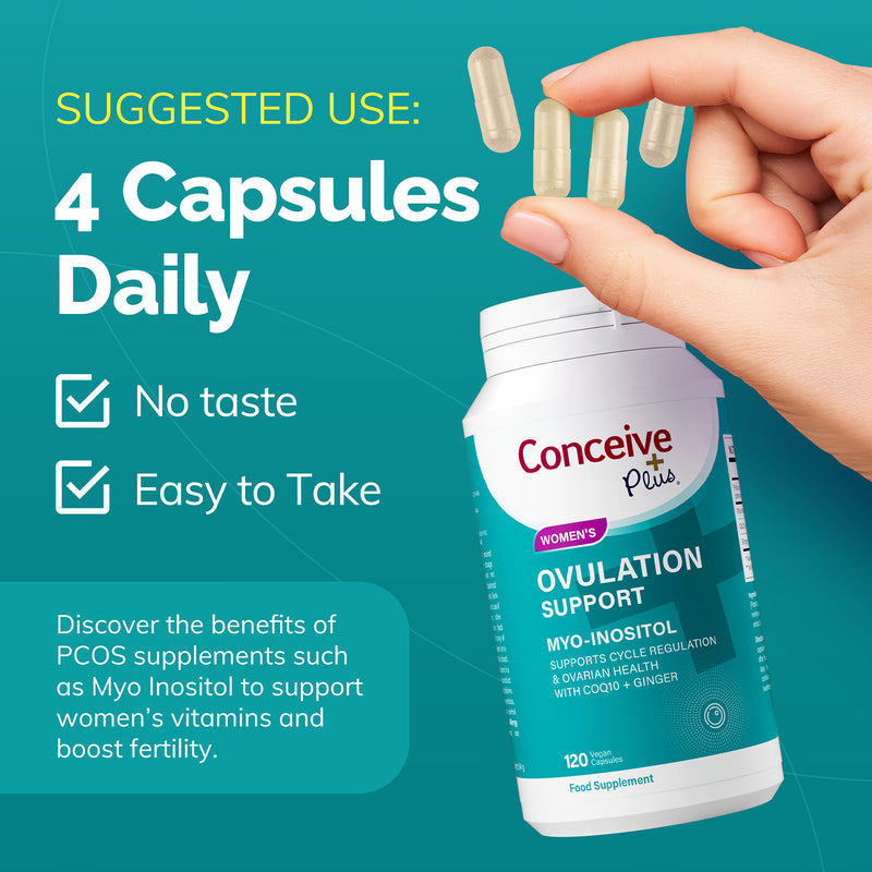 Conceive Plus ovulation support capsules 120, imported from the UK