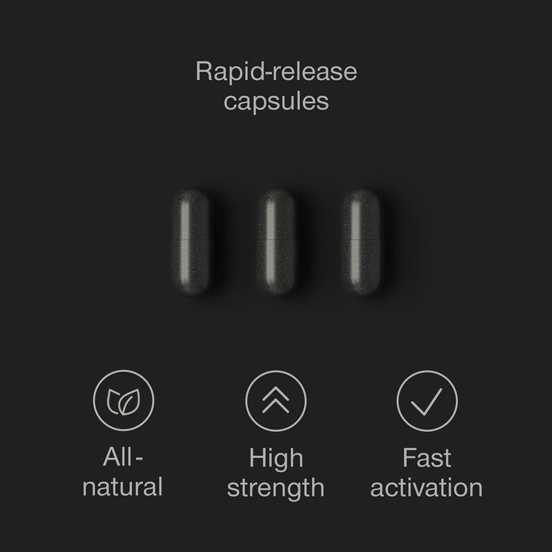 SuperSelf Activated Charcoal 2000mg 180 capsules - British product