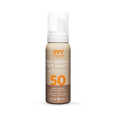 Holland & Barrett EVY Daily Defense Face Mousse SPF 50- Buy online at McGrocer