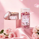 Livingandhome rose-scented self-care gift set - British product