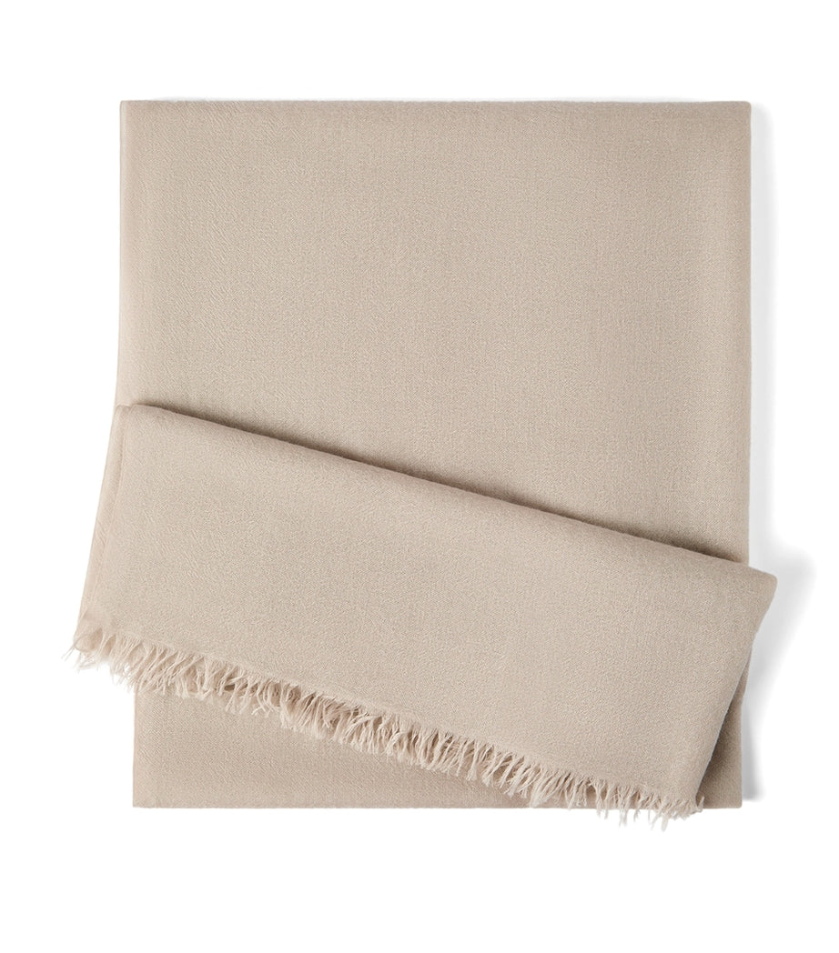 Brunello Cucinelli cashmere-silk scarf 200cm x 100cm (British brand)