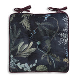 Habitat Winter Floral Velvet Seat Cushion GOODS Sainsburys   