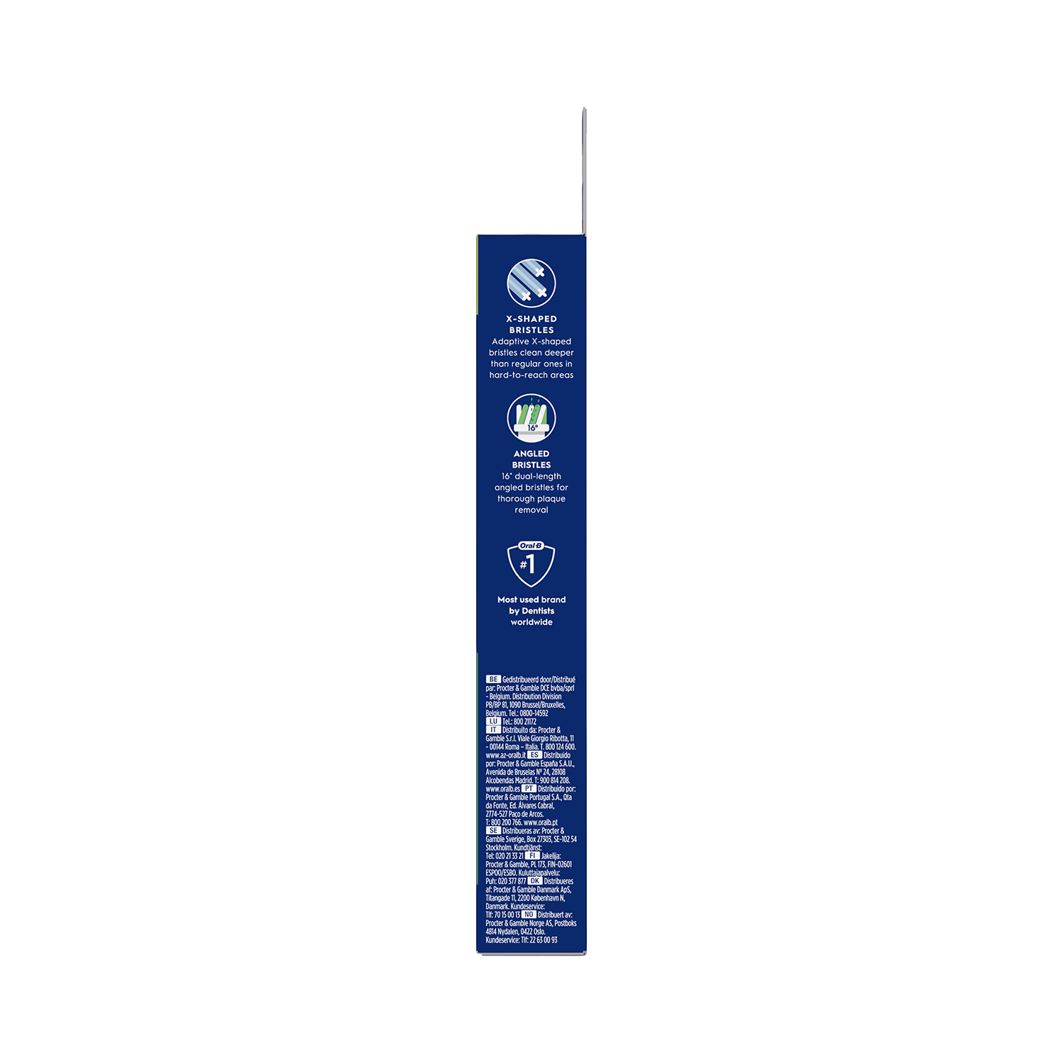 Oral-B Cross Action toothbrush heads 4 count - British product