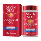 Seven Seas Cod Liver Oil High Strength Gelatine Free Omega-3 120 Caps