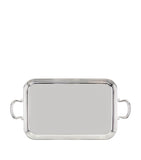 Greggio silver plated English tray with handles 50cm x 33cm, UK version