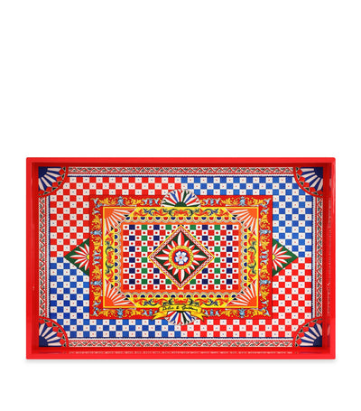Harrods Dolce&Gabbana Casa Carretto Serving Tray 46cm x 30cm- Buy online at McGrocer