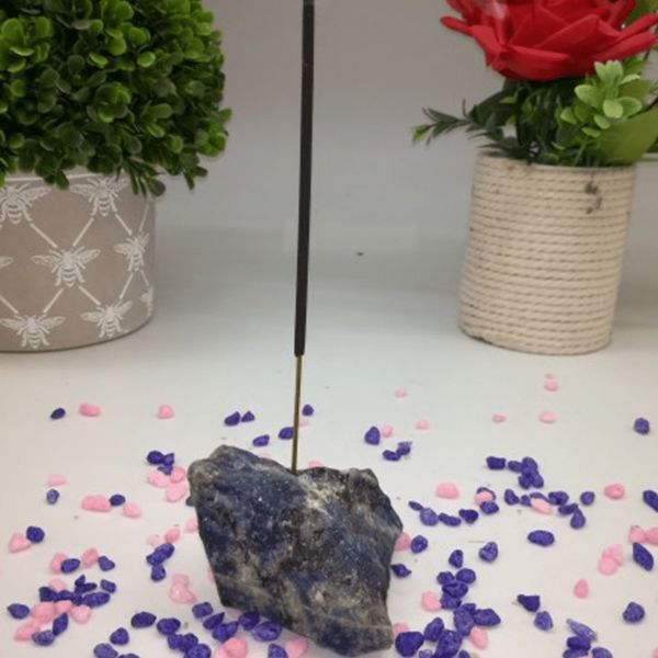 Sense Aroma Blue Lapis Lazuli Stone Incense Holder